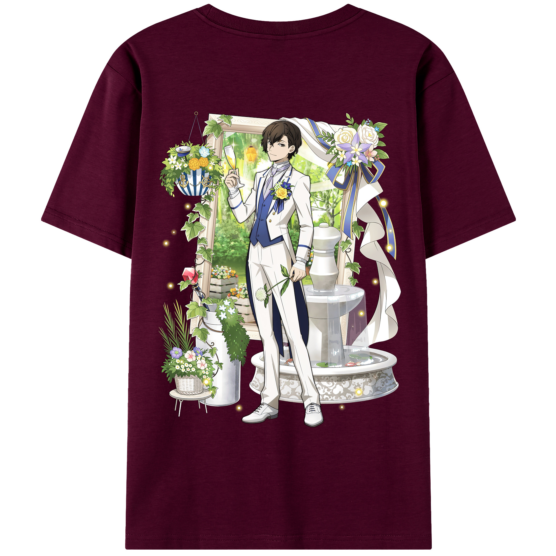 （画像用） 文豪ストレイドッグス Bungo Stray Dogs レディース半袖Tシャツ(バックプリント)